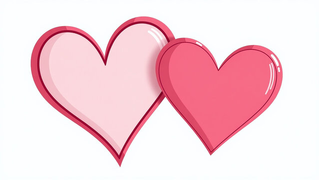 dern line art style isolated white background two hearts continuous one line drawing decoration elements mothers day valentines