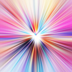 Obraz premium Colorful zoom motion effect. Abstract background. Color lines. Colored texture backdrop and banner. Multi color gradient pattern and textured wallpaper.