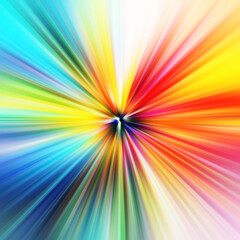 Obraz premium Colorful zoom motion effect. Abstract background. Color lines. Colored texture backdrop and banner.