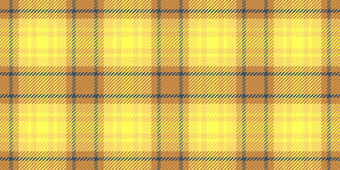 Vibrant yellow and brown plaid pattern. Perfect for textile design, fashion, website backgrounds, or autumnal themed projects. © SolaruS