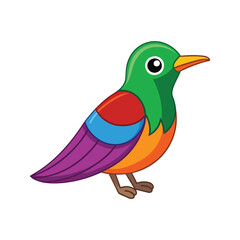  Vibrant Beautiful Sunbird Bird Detailed Illustration