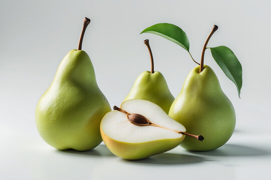 Fresh green pears still life photography healthy eating fruit harvest food photography pear variety
