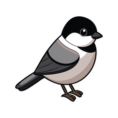  Charming Black-Capped Chickadee Bird Design