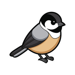  Elegant Black-Capped Chickadee Bird Artwork