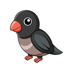  Elegant Black-Cheeked Lovebird Bird Design