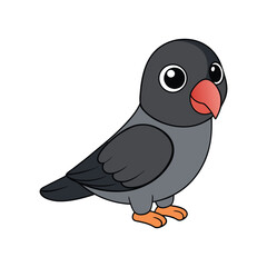  Vivid Black-Cheeked Lovebird Bird Representation