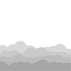 grey clouds illustration