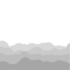 Fototapeta premium grey clouds illustration