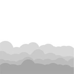 grey clouds illustration