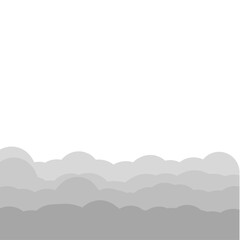 Fototapeta premium grey clouds illustration