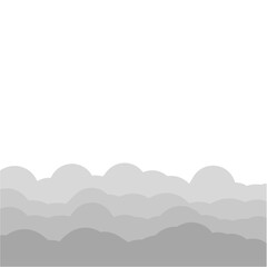 Fototapeta premium grey clouds illustration