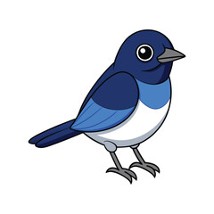  Vibrant Black-throated Blue Warbler Detailed Illustration