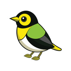  Stunning Black-throated Green Warbler Colorful Illustration