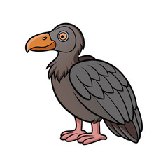  Vibrant Black Vulture Bird Detailed Illustration