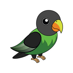  Colorful Representation of Black-winged Lovebird