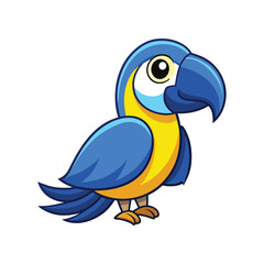  Realistic Blue-and-yellow Macaw Bird Illustration