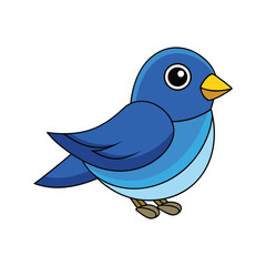  Stunning Blue Bunting Bird Colorful Illustration