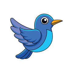  Dynamic Blue-Chinned Sapphire Bird Design