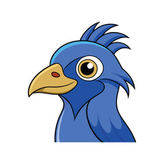  Charming Blue-Faced Malkoha Bird Illustration