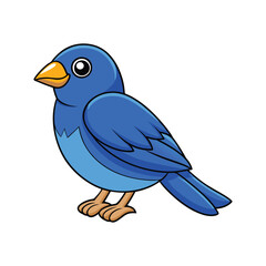  Vivid Blue Grosbeak Bird Design