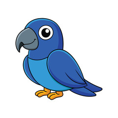  Charming Blue-Headed Parrot Bird Design