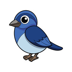  Elegant Blue-Lored Antbird Bird Artwork