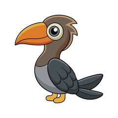 Realistic Blyth's Hornbill Illustration