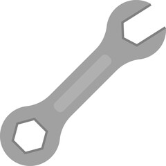 Metal wrench icon. Vector illustration.