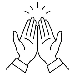 hand gestures vector illustration