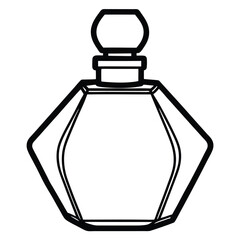 perfume bottle isolated on white