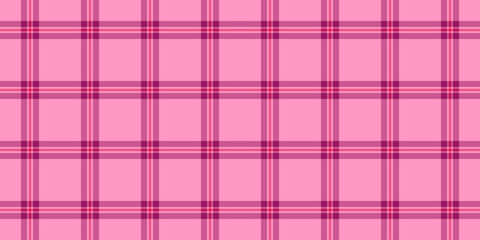 40s pattern textile background, diverse plaid vector check. Rug fabric texture seamless tartan in pink and red colors.