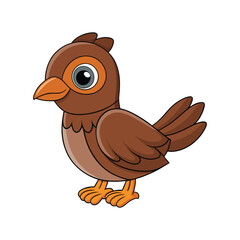  Vivid Brown Trembler Bird Design