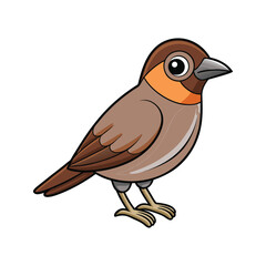  Elegant Buff-Throated Saltator Bird Artwork