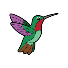 Obraz premium Bright Calliope Hummingbird Artwork