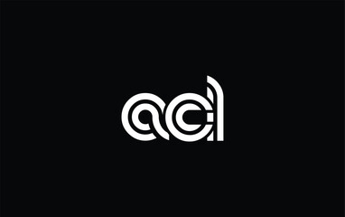 ACL Creative Unique Modern Letter Logo Design. Stylized logo featuring a unique letter design, presenting abstract minimalist aesthetics and modern appeal.