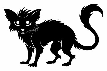 aye aye black silhouette vector