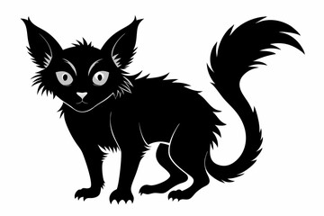 aye aye black silhouette vector