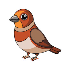  Charming Chestnut-breasted Finch Bird Design