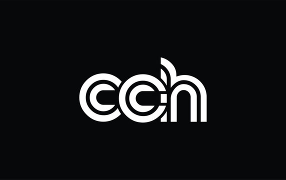 CCH Creative Unique Modern Letter Logo Design. Stylized logo featuring a unique letter design, presenting abstract minimalist aesthetics and modern appeal.