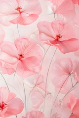 Obraz premium pink flowers background