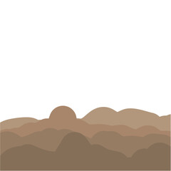 brown clouds illustration