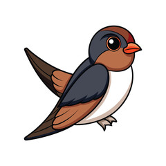  Vivid Cliff Swallow Bird Design