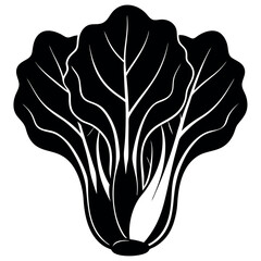 Bok choy silhouette-illustration 