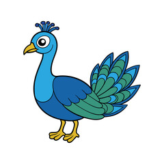  Common Peafowl Bird Colorful Artwork