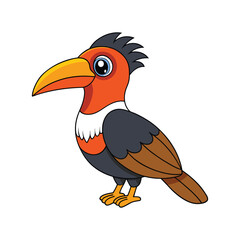 Fototapeta premium Common Scimitarbill Bird Realistic Art