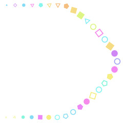 Obraz premium Colorful geometry curve background. 