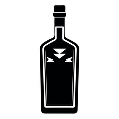 Whiskey-silhouette-illustration-on-white-background.