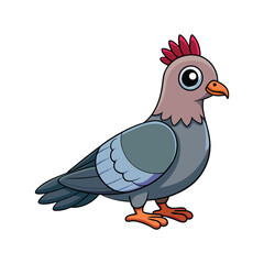  Stunning Crested Pigeon Nature Illustration