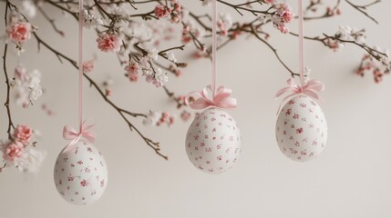 Delicate Floral Embellishments: Close-up of White Paper Flowers with Pink Details, Rustic Charm, Decorative Elements, and Soft Lighting.
