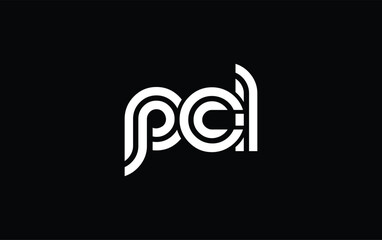 PCL Creative Unique Modern Letter Logo Design. Stylized logo featuring a unique letter design, presenting abstract minimalist aesthetics and modern appeal.